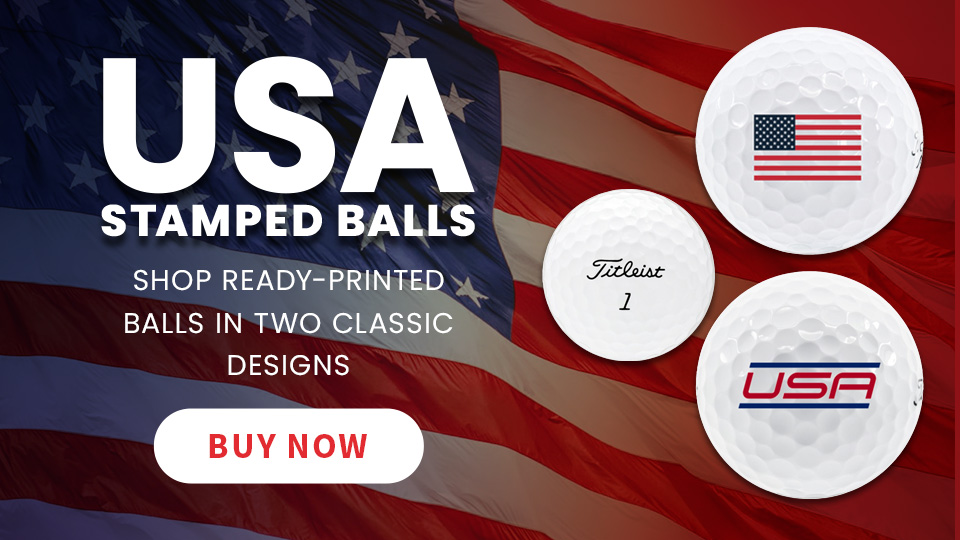 USA Ready-Stamped Golf Balls - Logo Balls