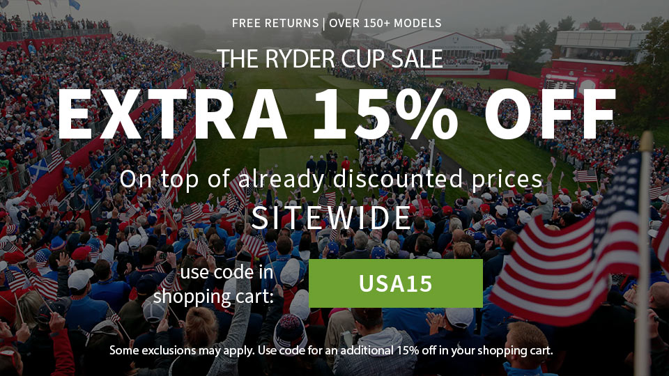 The Ryder Cup Championship Sale 15% sitewide with code RYDER15!