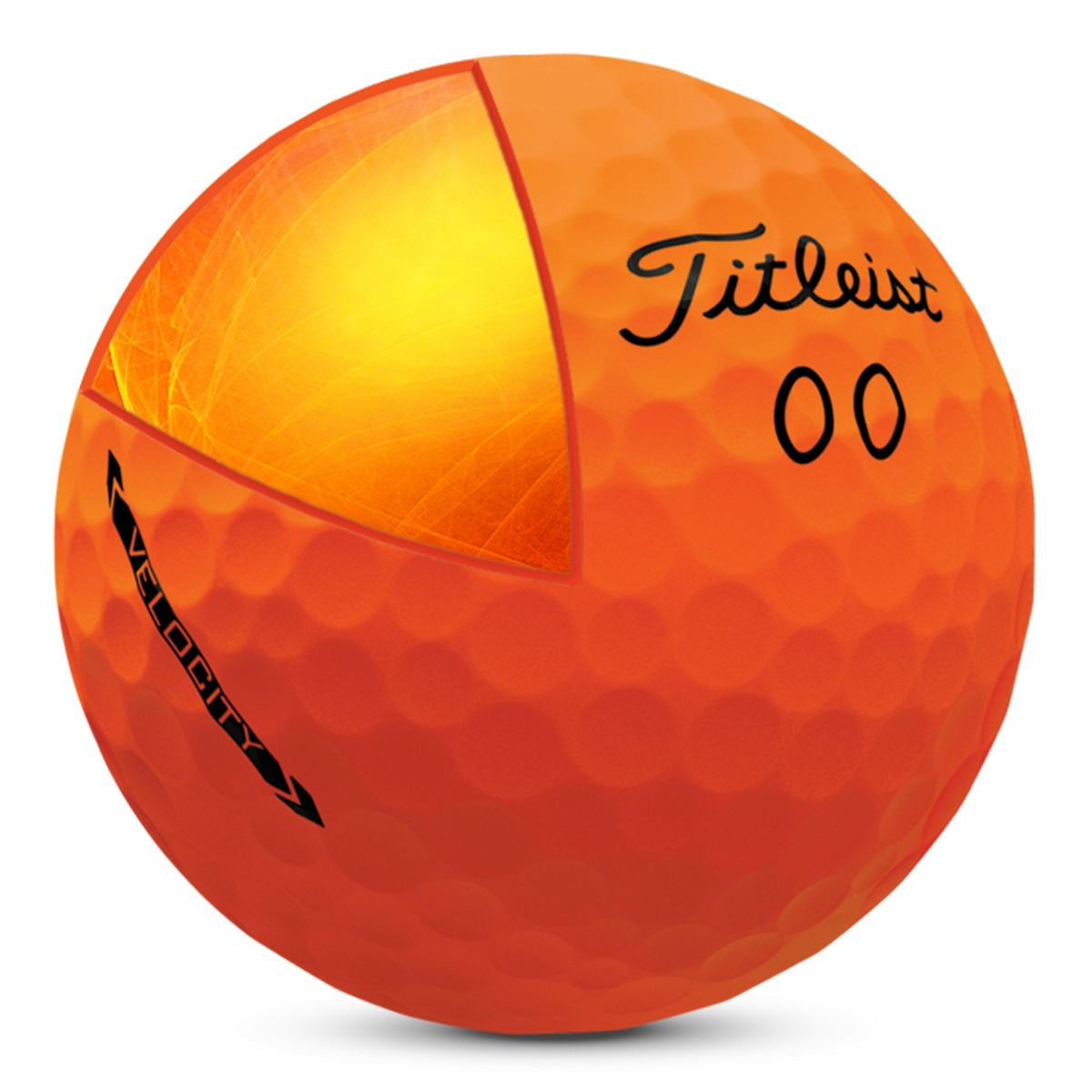 Titleist Velocity Matte Orange - 1 Dozen (Buy 4 Dozen Ships Free)