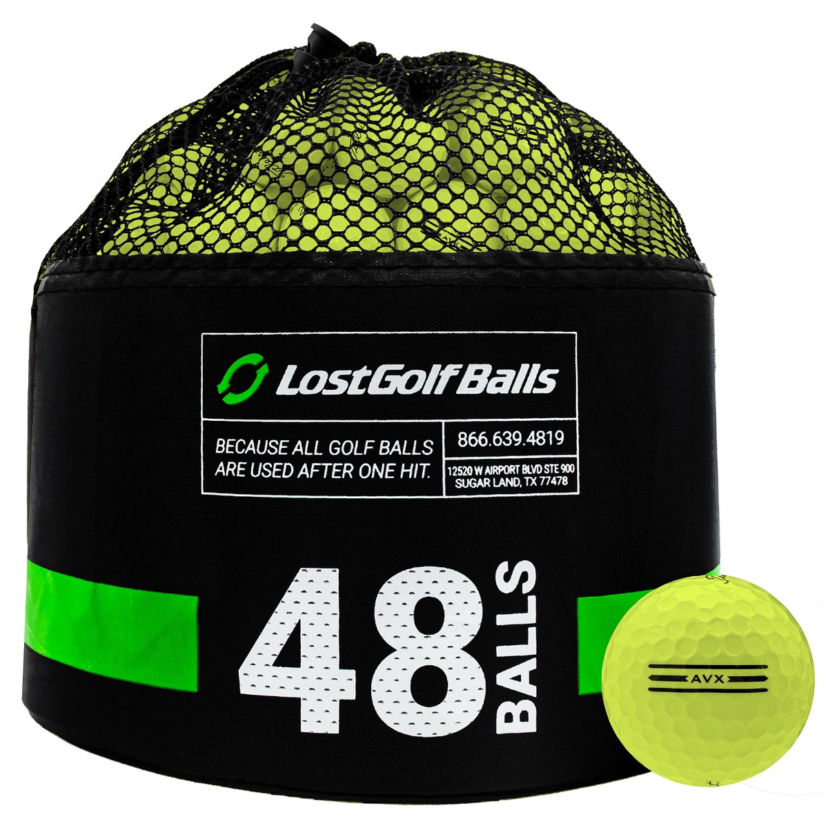48 Titleist AVX Yellow 2024 Bag