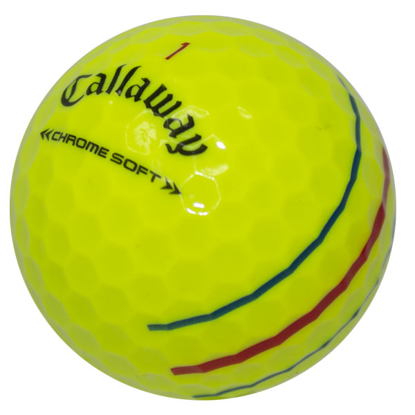 Callaway Chrome Soft Yellow Triple Track - 1 Dozen