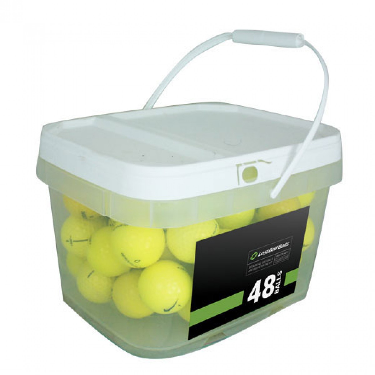 48 Premium Yellow Mix Bucket used golf balls