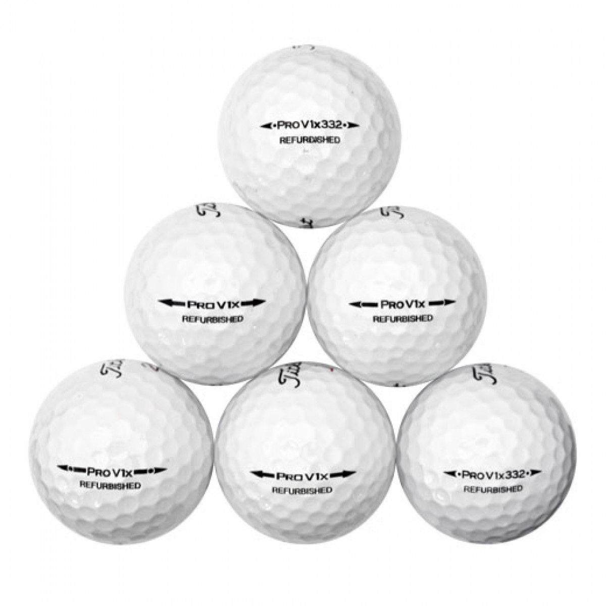 refinished no logo golf balls