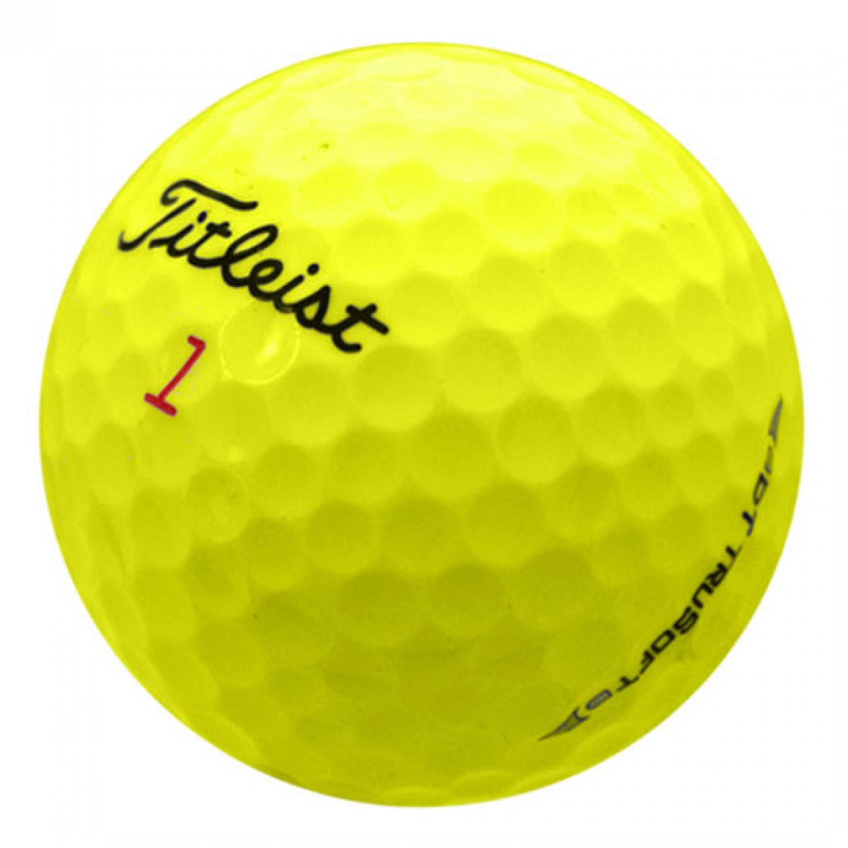 Titleist Dt Trusoft Yellow Used Golf Balls