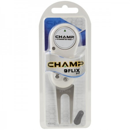 Champ Flix Lite White Divot Repair Tool w/ Ball Marker
