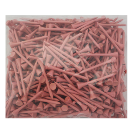 2 3/4 Wood Tees-500 Pack-Pink