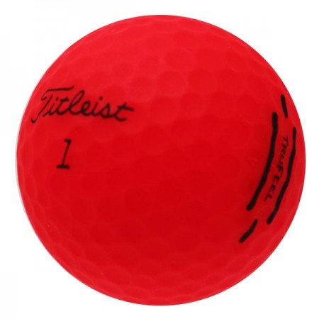 Titleist TruFeel Matte Red - 1 Dozen (Buy 4 Dozen Ships Free)