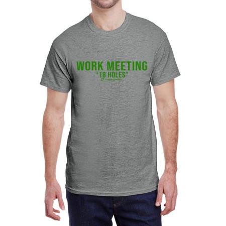 Work Meeting "18 Holes" Men's Crew Neck T-Shirt 