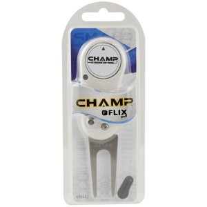 Champ Flix Lite White Divot Repair Tool w/ Ball Marker