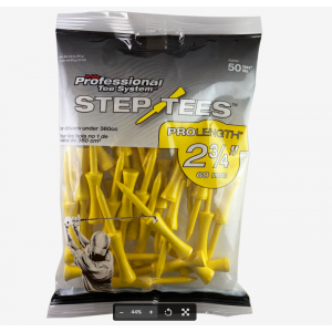 Pride Professional Tee System 2-3/4 Inch ProLength Step Tees - 50 Pack