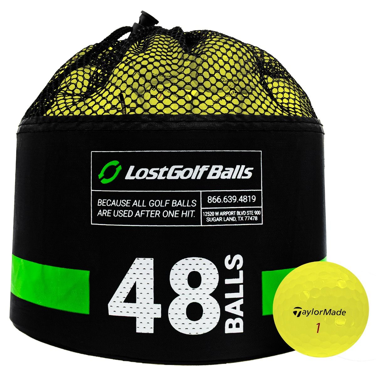 48 TaylorMade Yellow Mix Bag