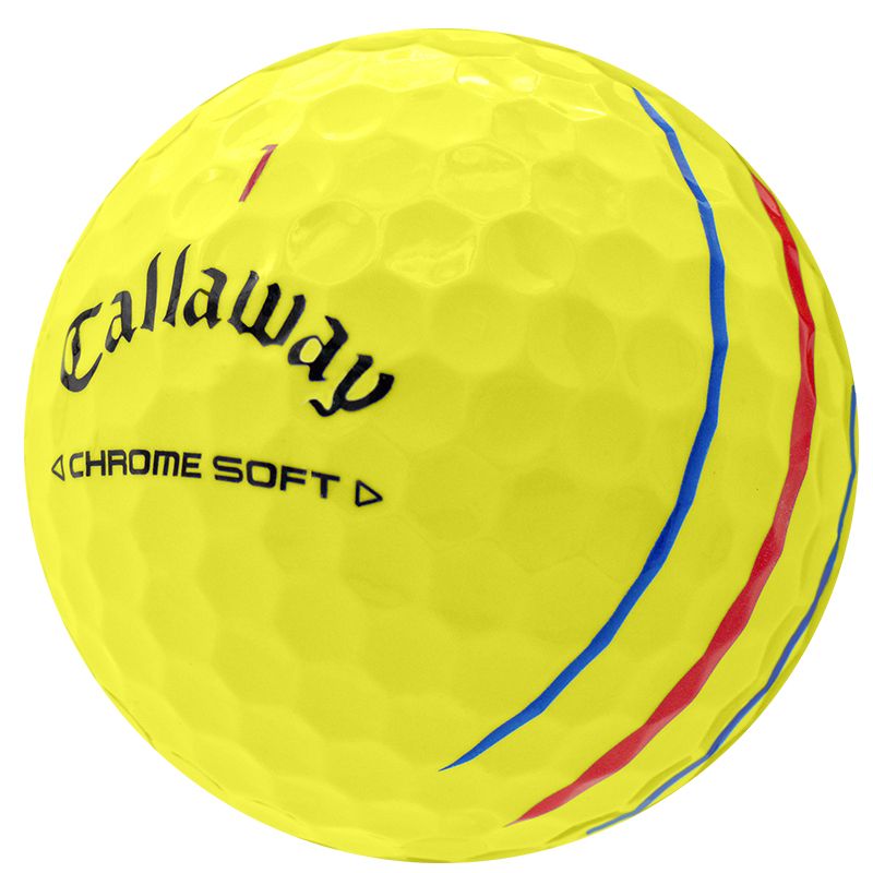 Callaway Chrome Soft Yellow Triple Track - 1 Dozen