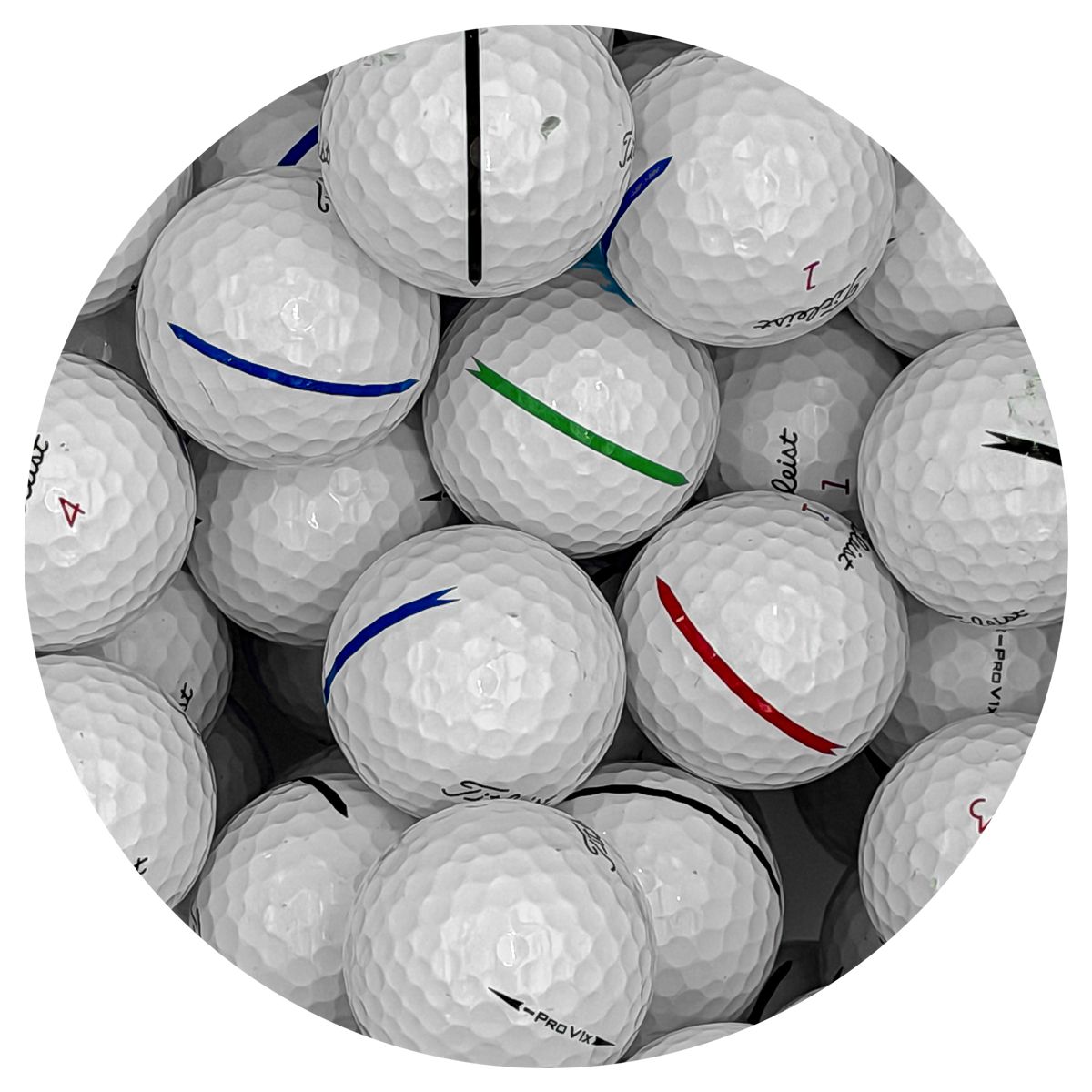 Titleist Pro V1x  Left Dash Performance Alignment Mix - 1 Dozen