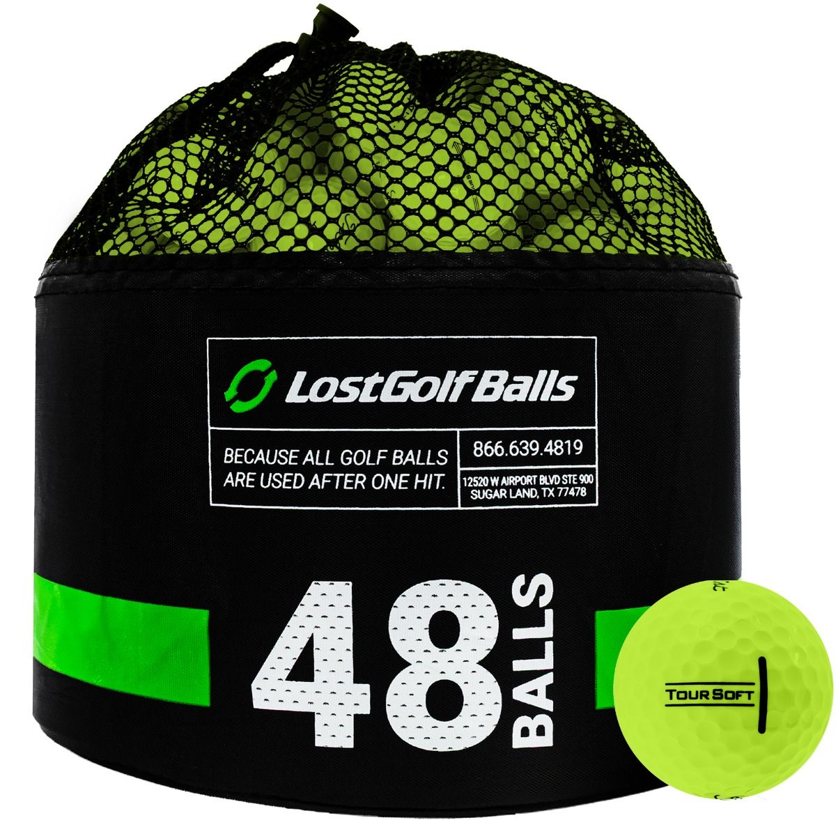 48 Titleist Tour Soft Yellow Bag