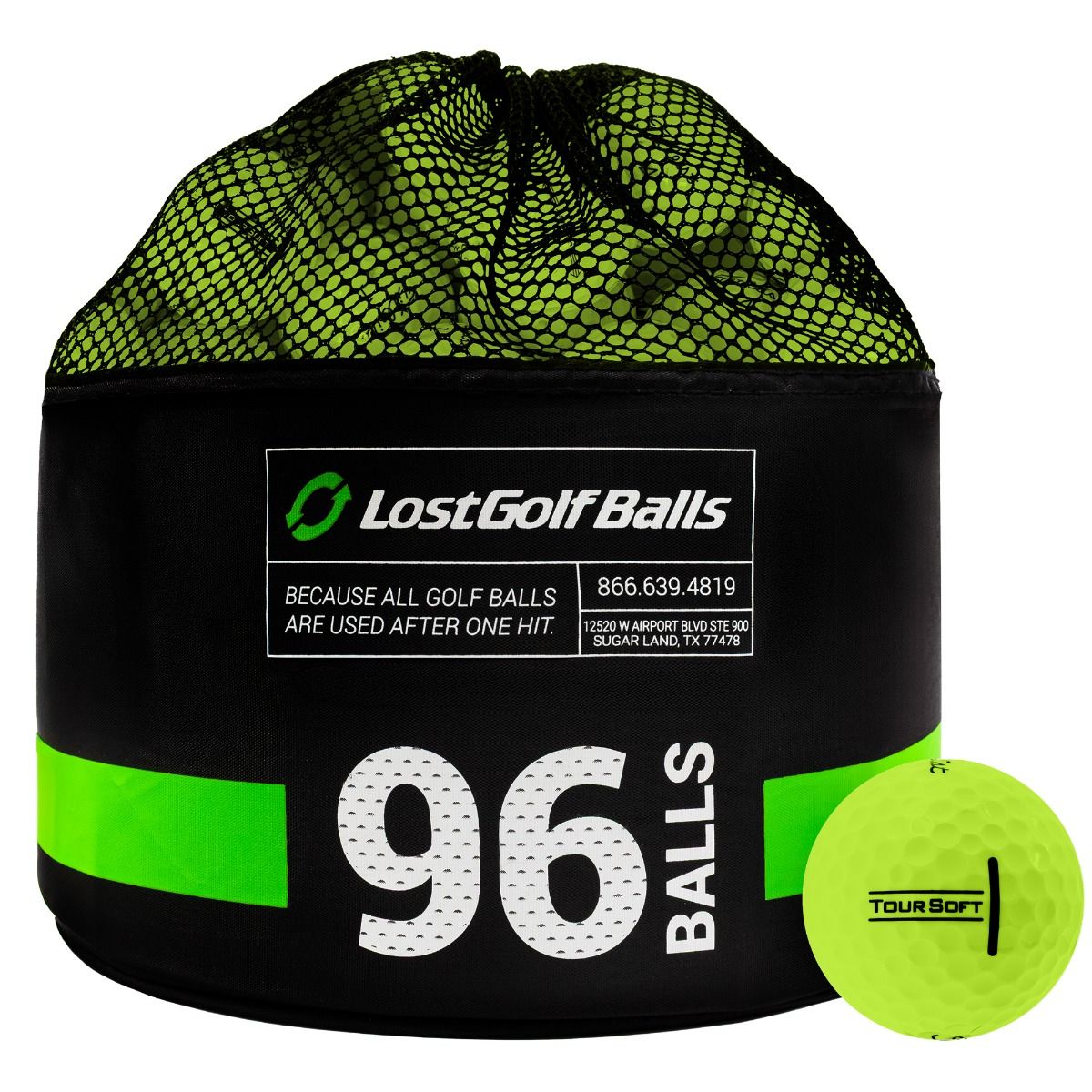 96 Titleist Tour Soft Yellow Bag