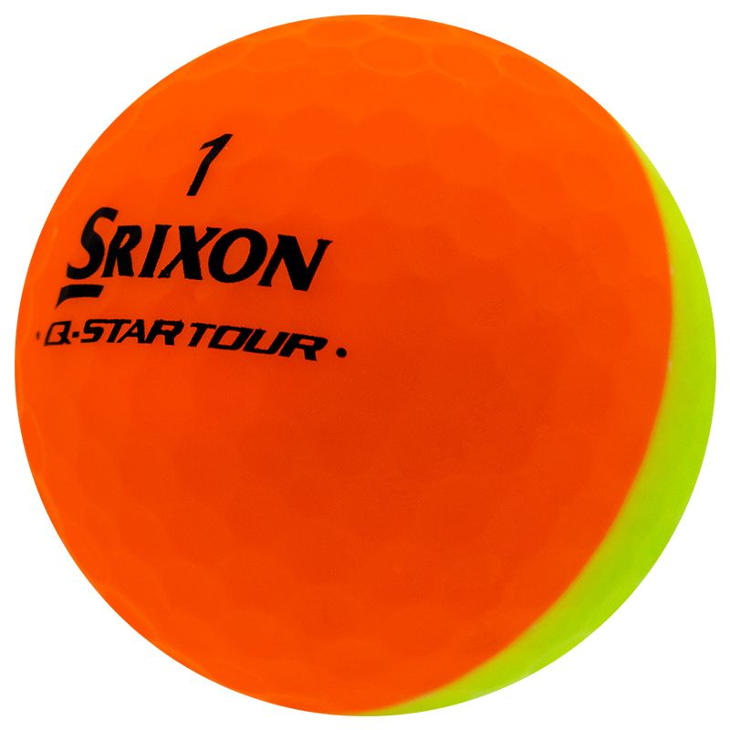 Srixon Q-Star Tour Divide Matte Orange/Yellow - 1 Dozen