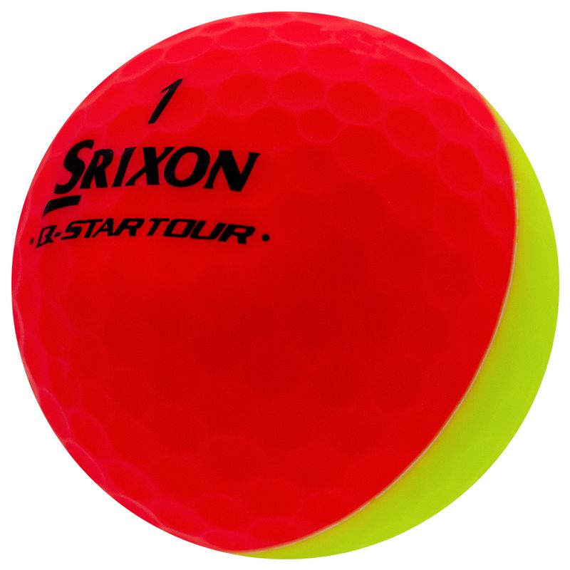 Srixon Q-Star Tour Divide Matte Red/Yellow - 1 Dozen