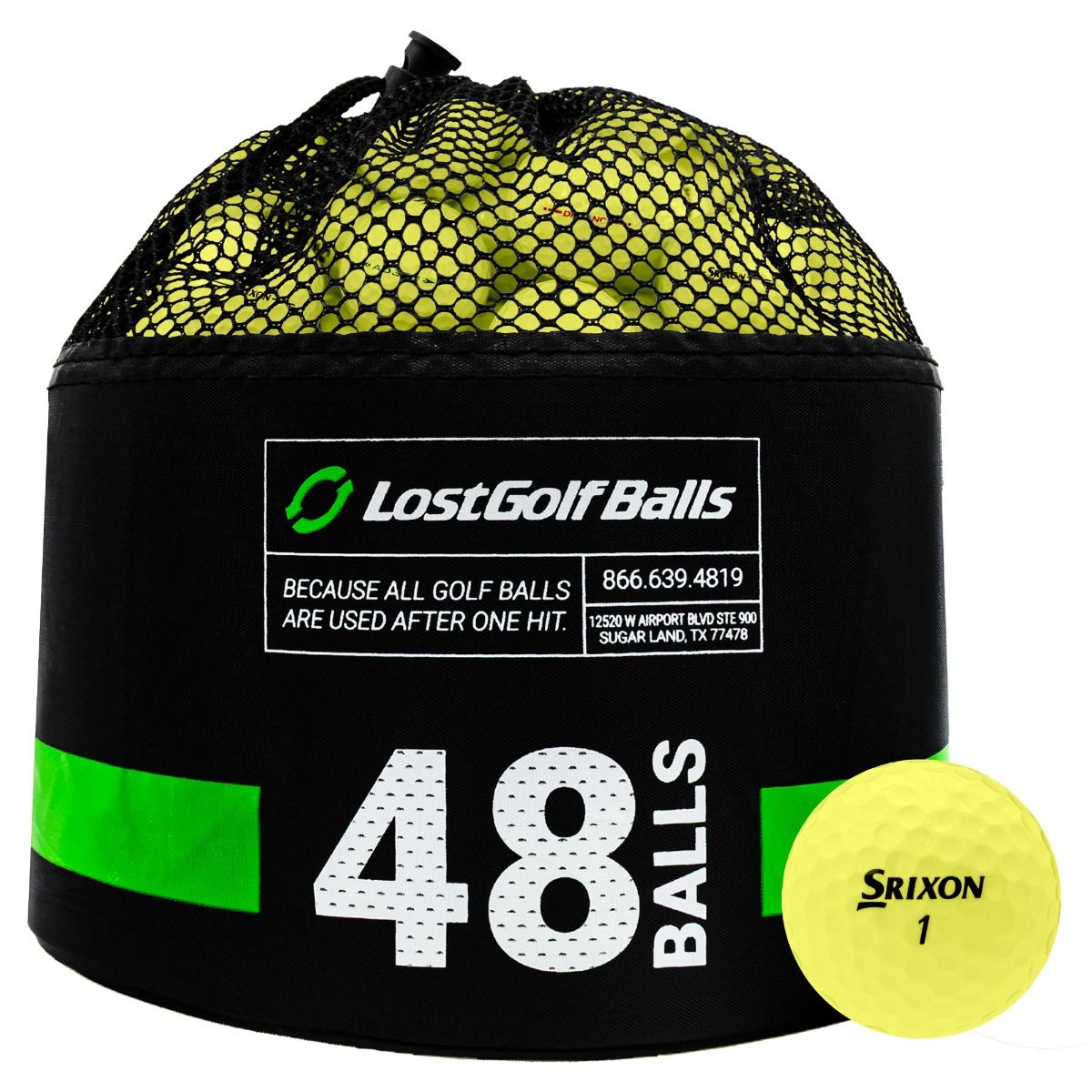 48 Srixon Yellow Mix Bag