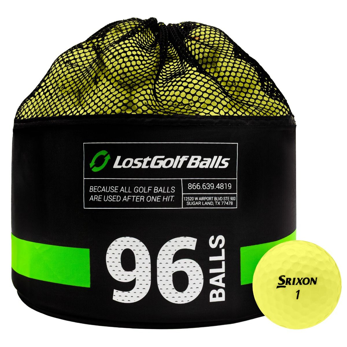 96 Srixon Yellow Mix Bag