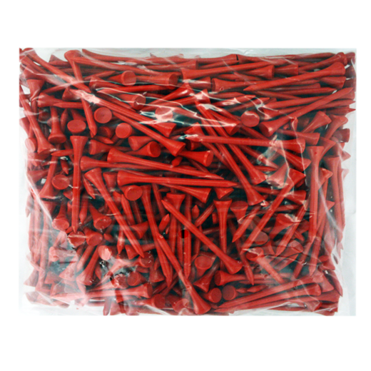 2 3/4 Wood Tees-500 Pack-Red