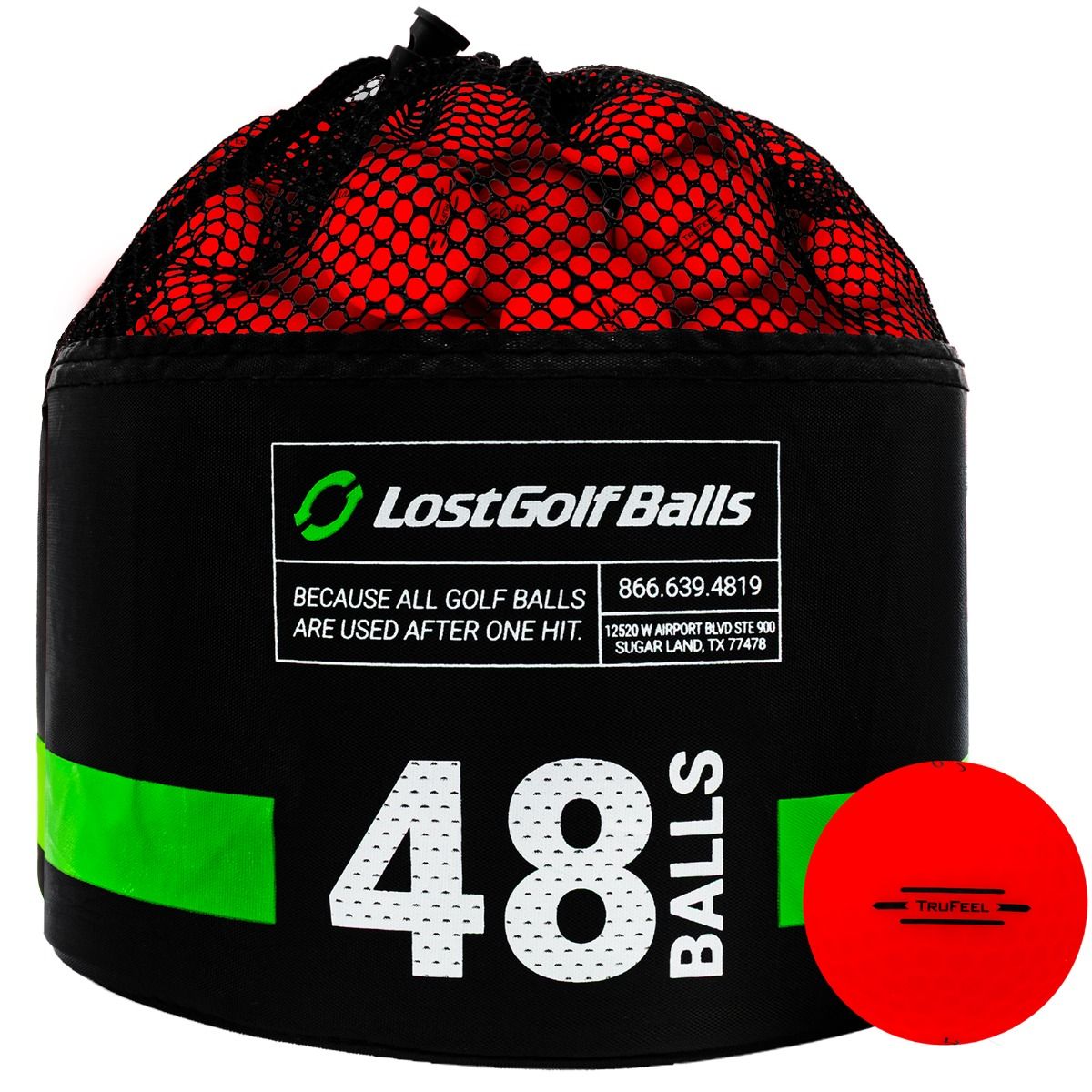48 Titleist TruFeel Matte Red Bag