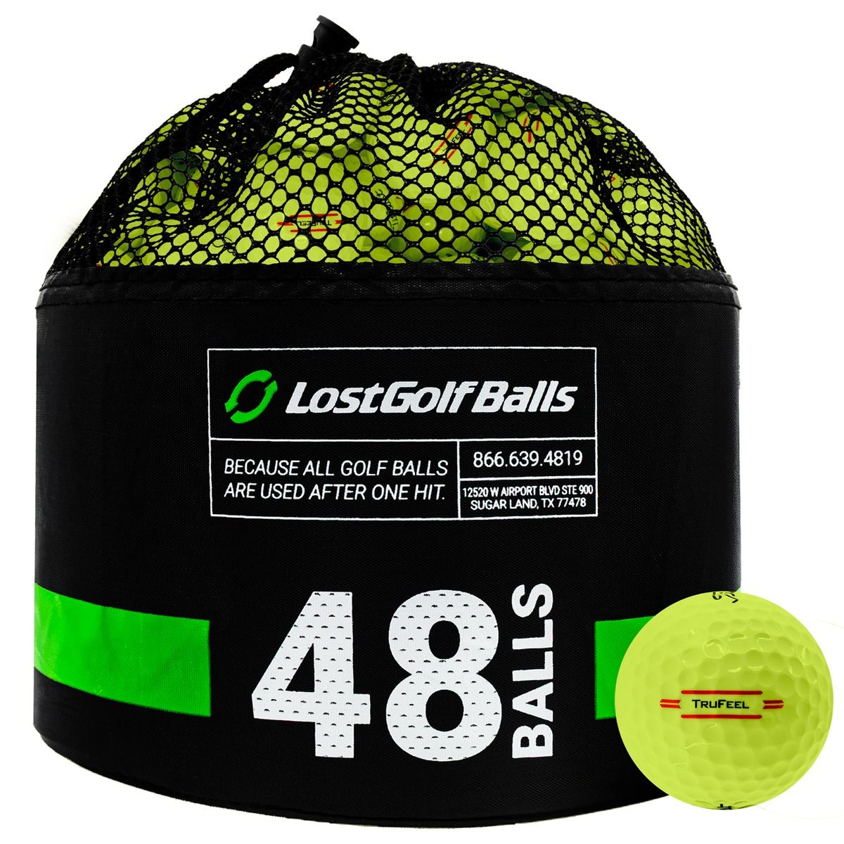 48 Titleist TruFeel Yellow Bag