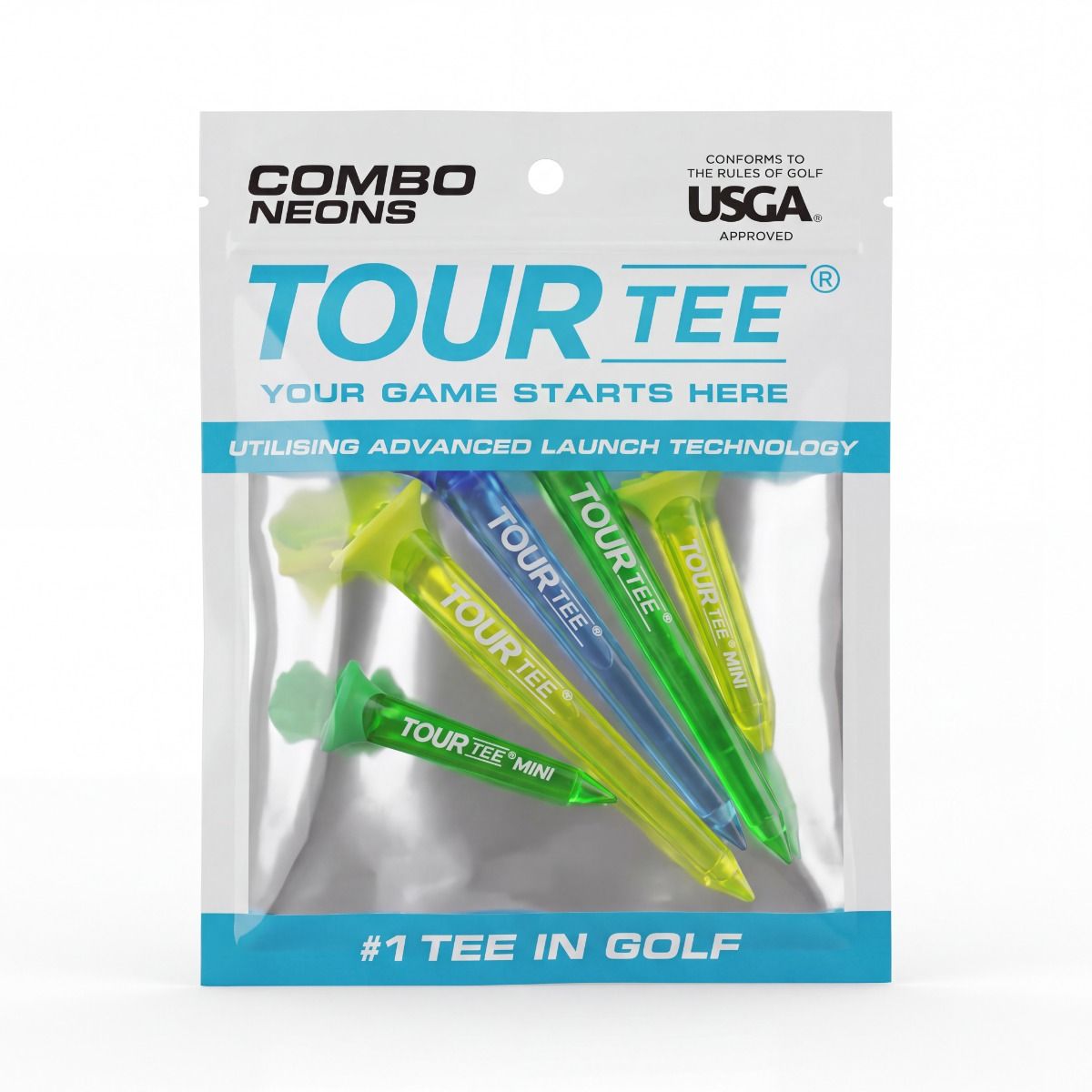 Tour Tee Combo Neons Blue Pack