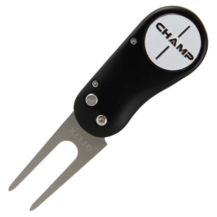 Champ Flix Pro Black Divot Repair Tool w/ Ball Marker