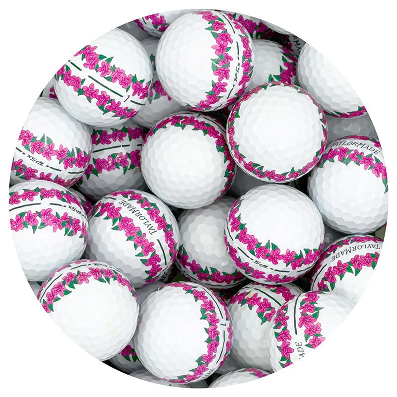 TaylorMade TP5/x Azalea Stripe - 3 Ball Pack