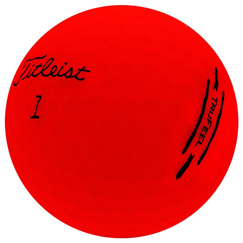Titleist TruFeel Matte Red - 1 Dozen (Buy 4 Dozen Ships Free)