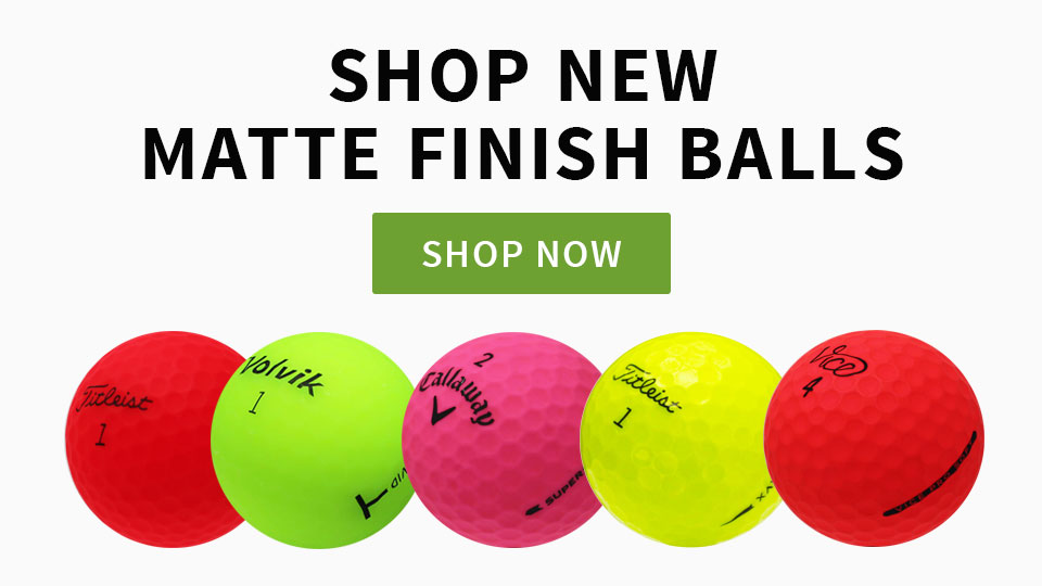 New Matte Finish Golf Balls